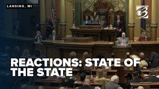 Michigan lawmakers react to Whitmer's State of the State Address