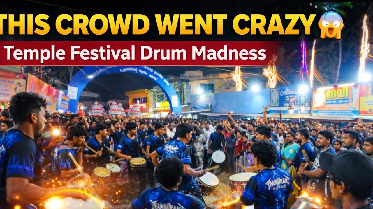 INSANE Drumming Energy! 🔥 Thamburanz Blue Magic Kerala Percussion 🥁#ThamburanzBlueMagic
