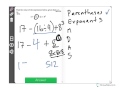 Order of Operations and Exponents