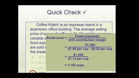 ACN3211 TOPIC - CVP ANALYSIS (LECTURE PART 2)