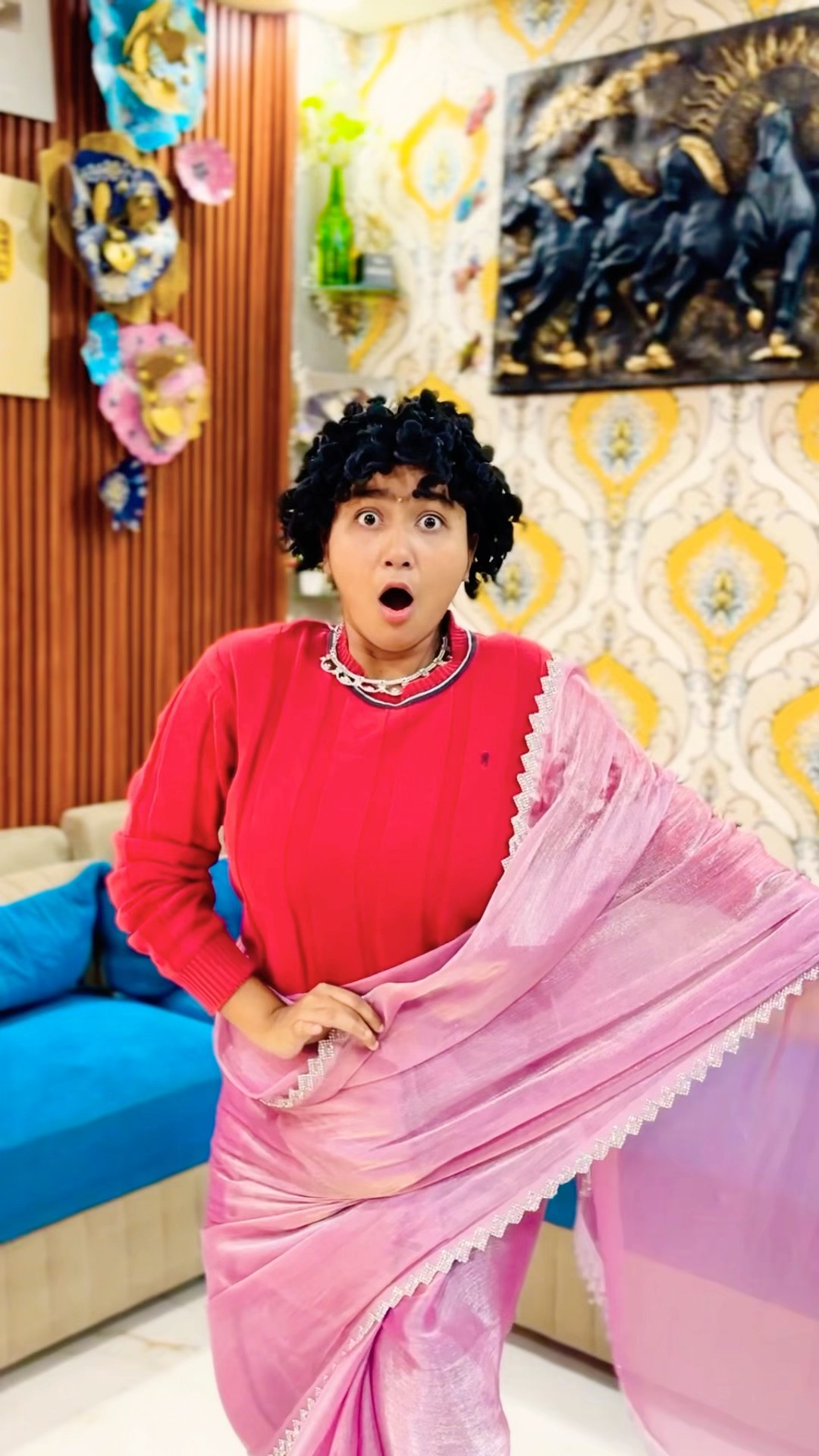 Golu Bana Papa Ki Pari ? Pink Wali Saree Part 4 #shorts #comedy #aslimonaofficial