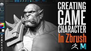 Creating an Orc in Zbrush | Timelapse with comments