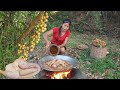 Cooking chicken so delicious food for dinner, Survival cooking in jungle