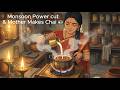 Monsoon Power Cut &amp; Mother Makes Chai ☕🌧️🕯️ Cozy Rain Night | Ghibli ASMR