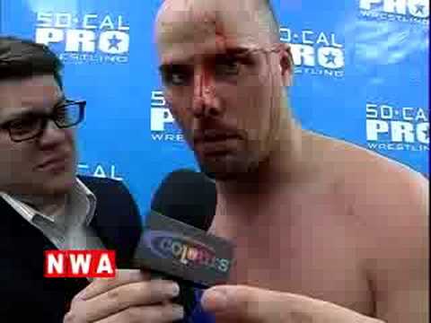 Adam Pearce has words for NWA Champ Albright and Blue Demon