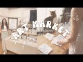My first market  creating a display art market prep  set up packing prints  small business vlog