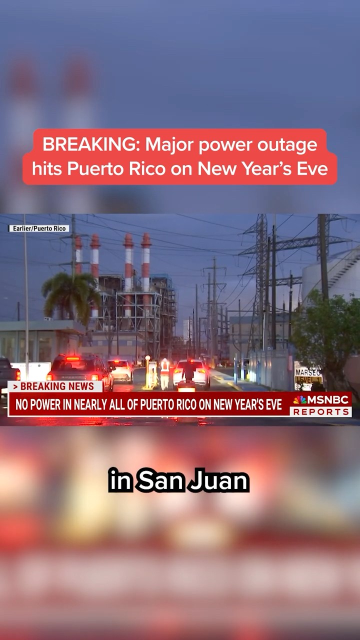 Major power outage hits Puerto Rico on New Year's Eve