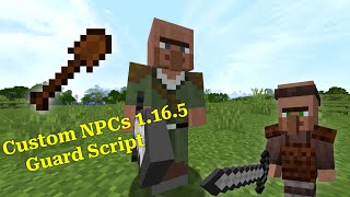 How To Make NPCs Fight Like Guard Villagers | Minecraft (Custom NPCs 1.16.5)