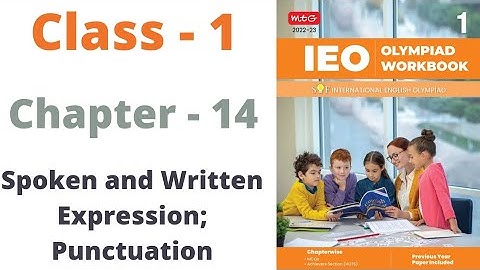IEO ~ International  English Olympiad | Class-1 | C -14 | Spoken and Written Expression; Punctuation