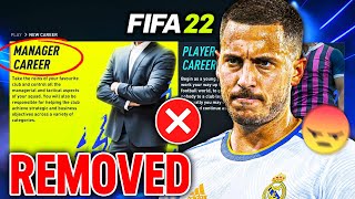 10 THINGS REMOVED from FIFA 22 CAREER MODE!!!