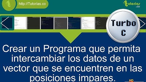 arrays – turbo C (intercambiar vector posiciones impares)