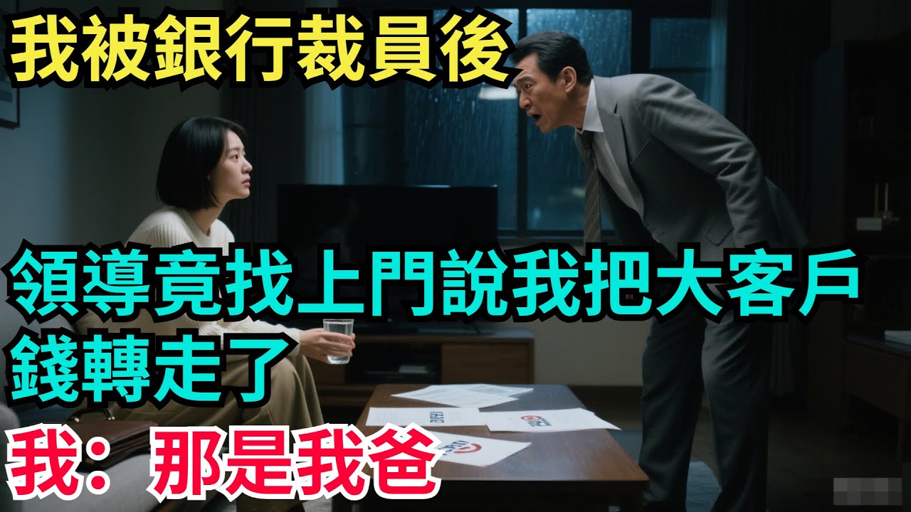 我被銀行裁員後，領導竟找上門說我把大客戶錢轉走了？我：那是我爸【奇聞秘事】#奇聞#案件#真相#揭秘#秘事#故事#案件解讀