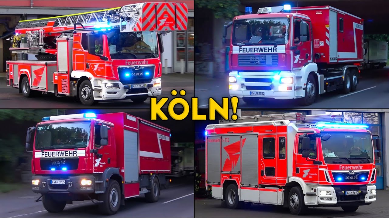 [WLF AB-A, NEUFAHRZEUGE & MEHR!] - XXL-Feuerwehr KÖLN | EINSATZFAHRTEN im gesamten STADTGEBIET!