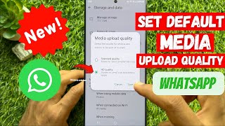 How to Set Default Media upload quality for Photos And Videos On WhatsApp | WhatsApp New Update 2024