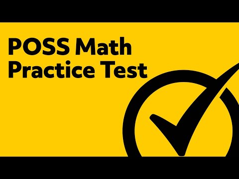 Best Free POSS Math Practice Test YouTube