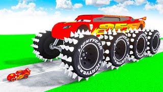 McQueen Giant Transforming to GIANT SHARP BTR BIGFOOT McQueen in Teardown!