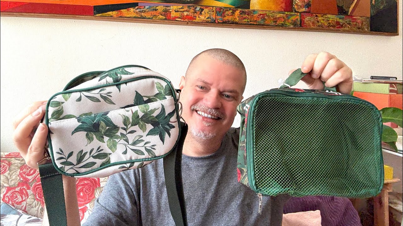 PRESENTE NATURA CRER PARA VER POCKET BAG E NÉCESSAIRE ORGANIZADORA CICLO 19/2025 NATAL NATURA 