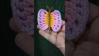 how to make crochet butterfly 🦋.#crochet #urducrochet #beginner#easycrochet #diy #viral #crochetcros
