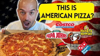 Cuban Tries AMERICAN PIZZA!  RANKS on First Try