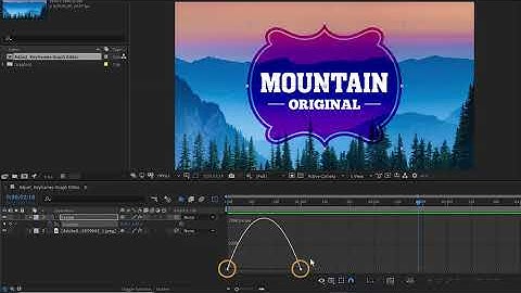 Learn after effects - Change the speed of an object between keyframes