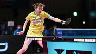 早田ひな Hina Hayata Tインタビュー  木下アビエル神奈川 vs 日本生命レッドエルフ ノジマTリーグ2022-2023 【卓球 Tリーグ公式】