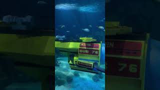 Underwater Tunnel Aquarium Experience 🐠🌊 Rays &amp; Exotic Fish #shorts #aquariumfish #aquariumtunnel