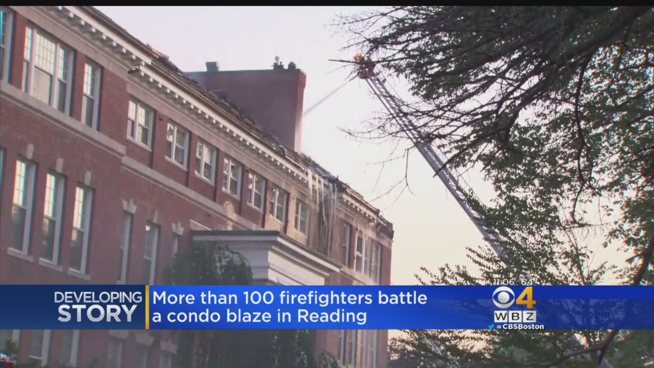 Dozens Homeless After Fire Rips Through Reading Condo Building - YouTube