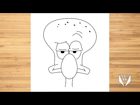 Video: Kako Crtati Squidward U Fazama