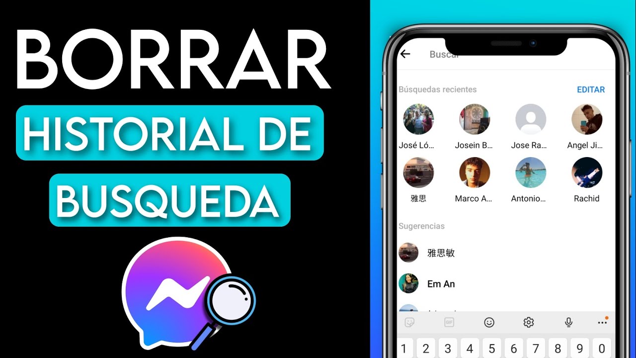 Como Borrar El Historial de Búsqueda en Messenger 2023 YouTube