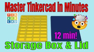 Easily Make a Sweet Tinkercad Storage Box & Lid to 3D Print in 12 min