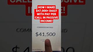 how i make $47,000  daily with pay per call affiliate marketing in passive income! free course!