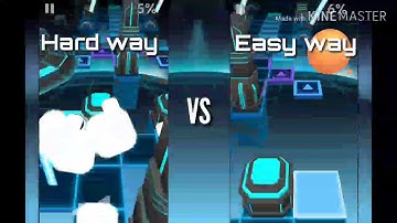 Rolling Sky- Deep space (Hard/normal way vs easy way)