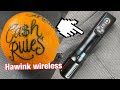 Attaquer une orange avec un stylo de tatouage sans fil hawkink