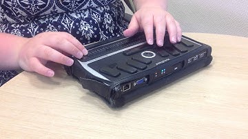 The Braillenote Apex- How to Turn the Refreshable Braille Display Off