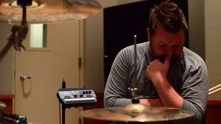 "A New Day" Recording - Drummer in the studio