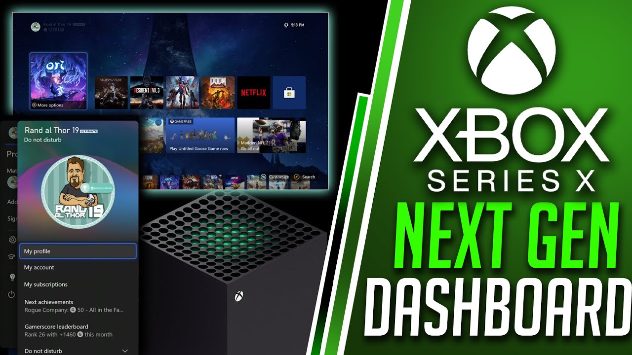 Next Gen Xbox Series X Dashboard UPGRADE & UI FIRST LOOK | Xbox Profile Themes | New Xbox Update