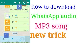 2018 WhatsApp new mp3 tricks#WhatsApp audio MP3 song download#aalltips screenshot 4