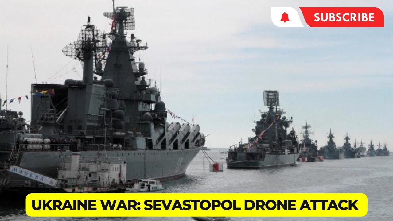 Sevastopol drone attack on Russia’s Black Sea Fleet - YouTube