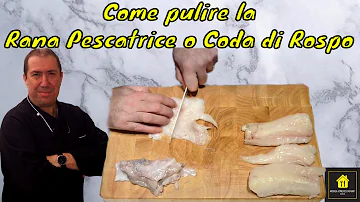 Come pulire la rana pescatrice congelata?