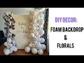 How to make a foamboard backdrop wflorals