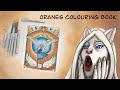 Oranes colouring book process and cover art