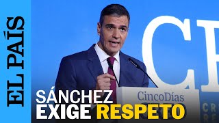 MILEI | Sánchez: "Hemos pedido al presidente de Argentina una rectificación pública" | EL PAÍS