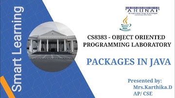 CS8383 - OOPS Lab | Packages in Java | Dept of CSE | Arunai Engineering College | Tiruvannamalai