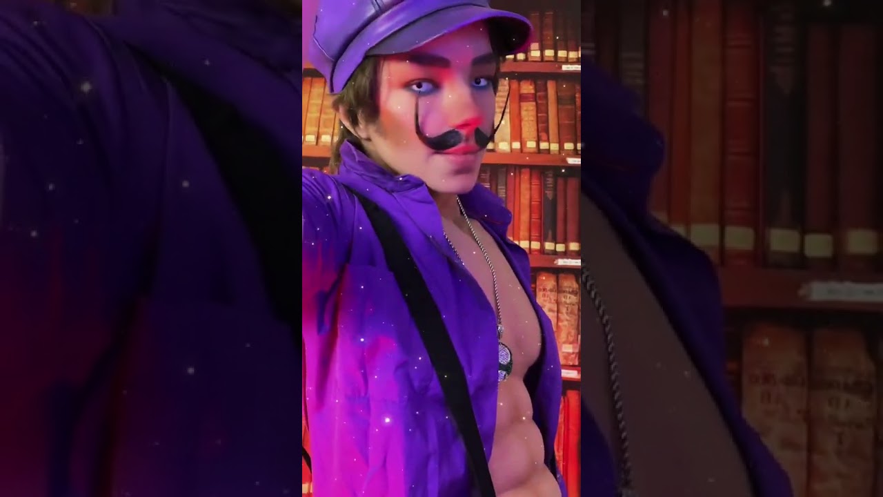 POV Waluigi helps you at a party #waluigi #mario