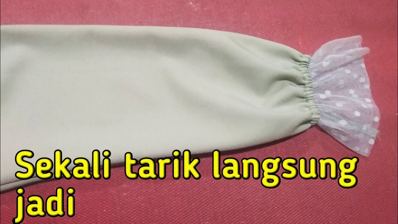 Cara Menjahit Karet Pada Lengan Baju Mangset Tile Youtube