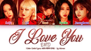 Exid I Love You 알러뷰 Color Coded Lyrics Hanromeng
