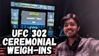 I Attended UFC 302 Ceremonial weigh-ins at the Prudential Center, Newark