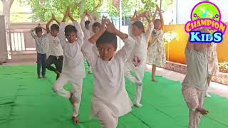 YOGA DAY CELEBRATIONS @ SVS CHAMPION KIDS SCHOOL # BRANCH-3#
