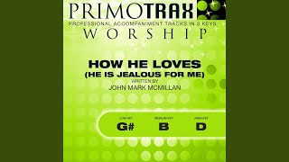 Video thumbnail of "Primotrax Worship - How He Loves - (Medium Key B with Backing Vocals) (Performance Backing Track)"