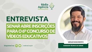 Senar abre inscrições para o 6º Concurso de Vídeos Educativos (ATeG, FPR e PS)